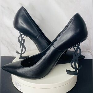 YSL-OPYUM PUMPS IN CALF SKIN LEATHER WITH CERTIFICATE OF AUTHENTICITY